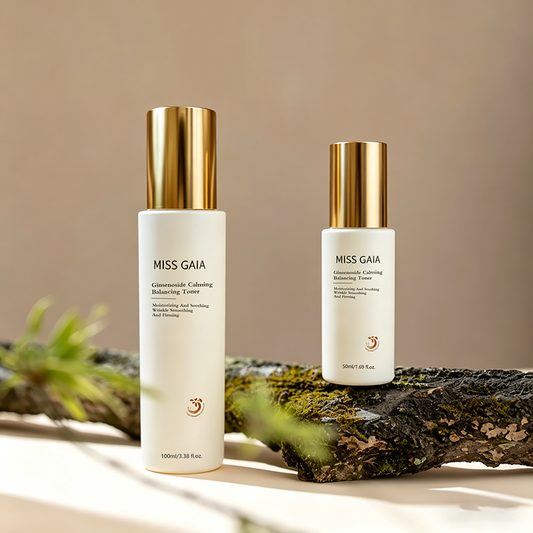 MISS GAIA Ginsenoside Calming Balancing Skincare Set - Barrier Recovery & Anti-Wrinkle (4-Piece Kit)