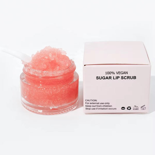 Private Label 100% Vegan Exfoliating Sugar Lip Scrub