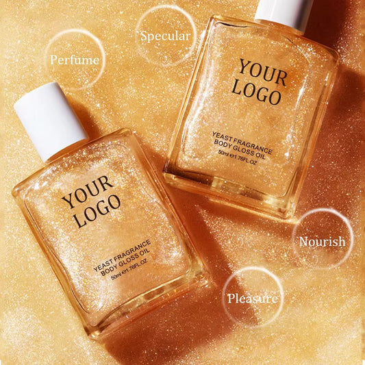 Private Label Shimmer Fragrance Body Gloss Oil (50ml / 1.76 fl. oz.)