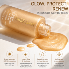 Private Label Pearlescent Glow Sunscreen Serum SPF 50 (30ml / 1 fl. oz.)