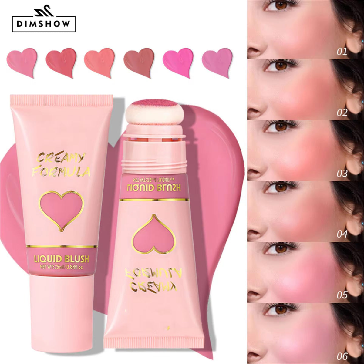 Private Label Creamy Liquid Cushion Blush Wand (25ml)