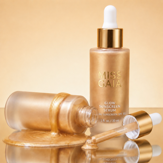 Private Label Pearlescent Glow Sunscreen Serum SPF 50 (30ml / 1 fl. oz.)