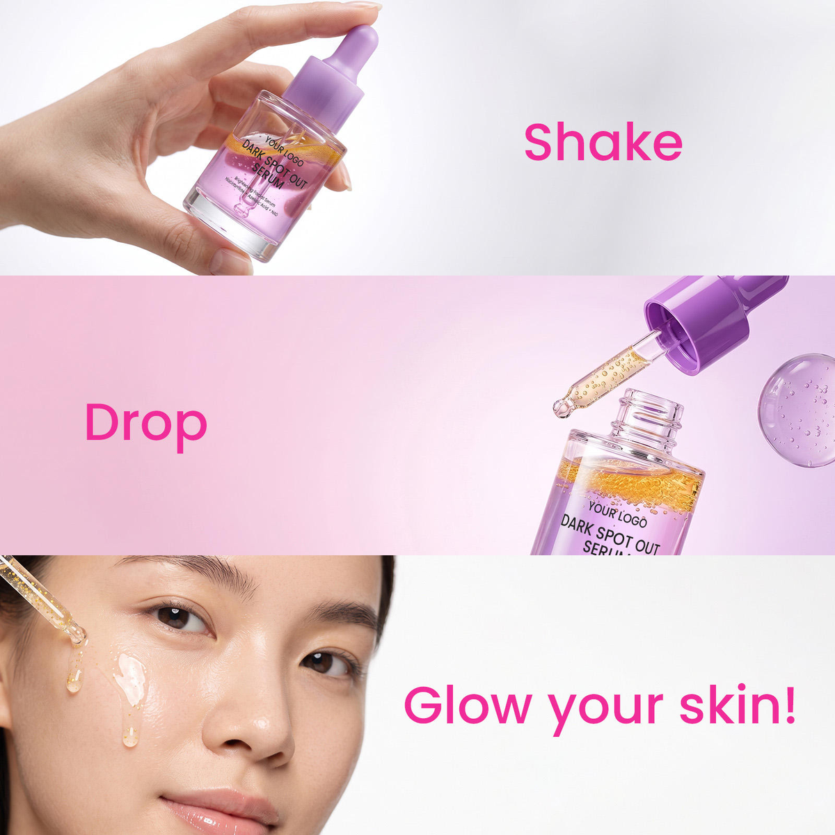 Private Label Bi-Phase Multi-Effect Targeted Facial Serum Series