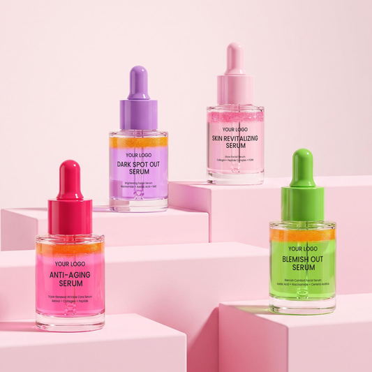 Private Label Bi-Phase Multi-Effect Targeted Facial Serum Series