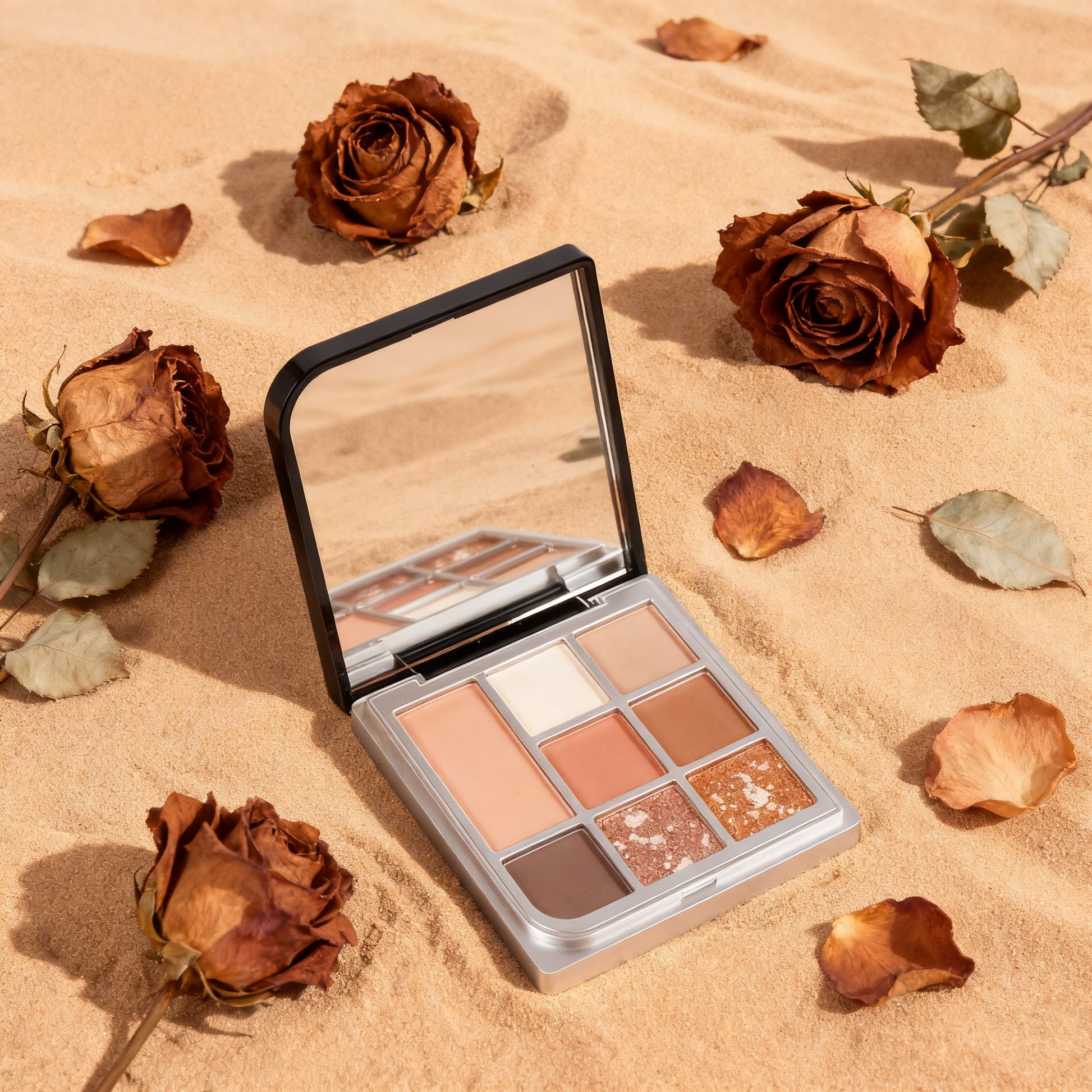 Aesthetic vintage packaging design ideas for custom eyeshadow palettes. MCcosme offers premium OEM makeup manufacturing.