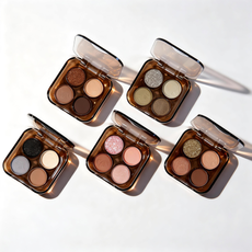 Bulk wholesale mini eyeshadow palettes in K-beauty style. MCcosme provides premium private label and OEM services.