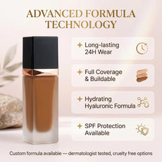 Private Label 24-Hour Longwear Hydrating Liquid Foundation