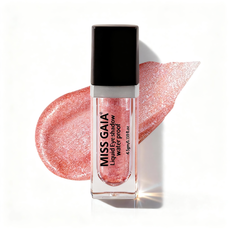 Champagne gold sparkle liquid eyeshadow for bulk wholesale. Custom private label makeup by MCcosme.