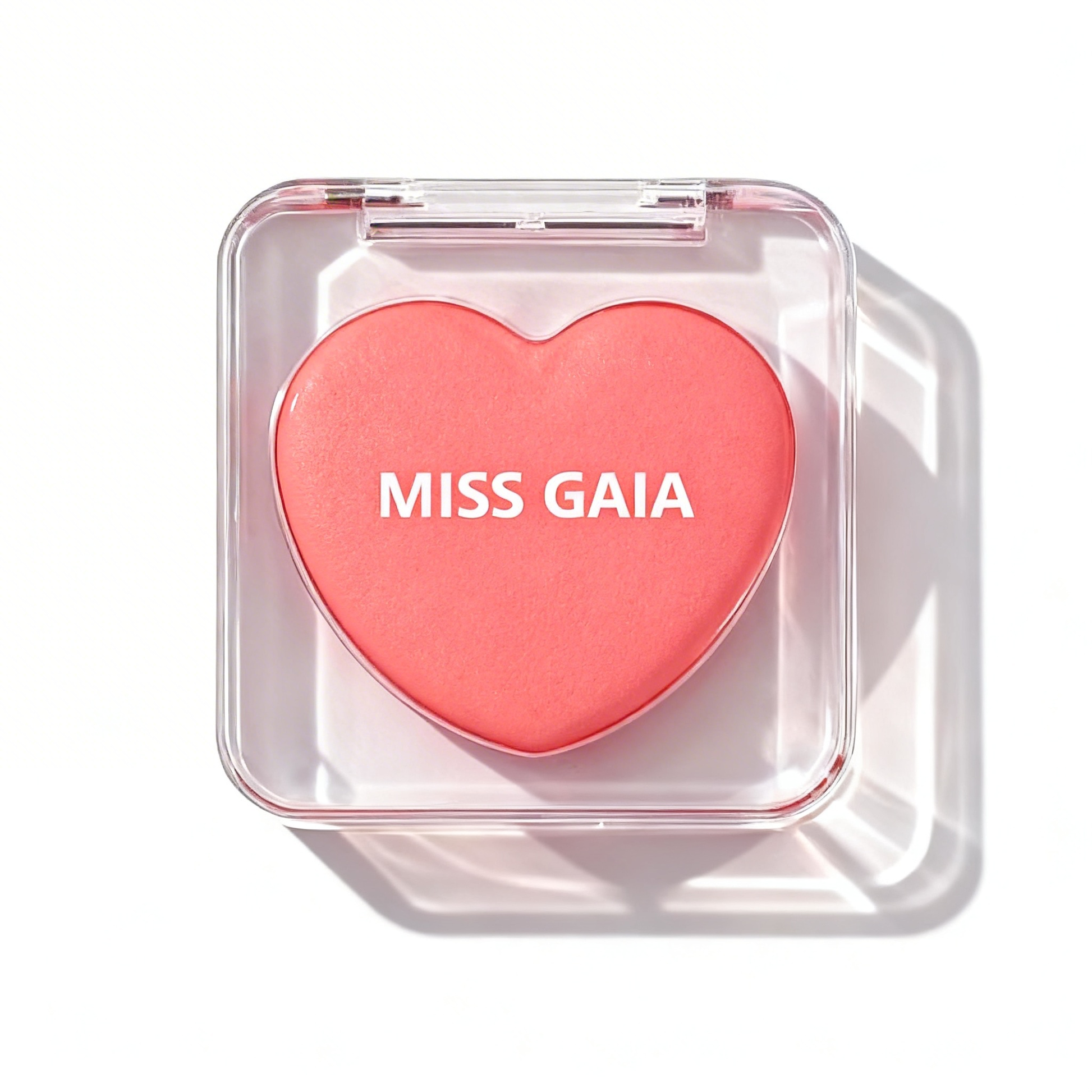 Coral pink cream blush featuring cute clear packaging for bulk orders. Partner with OEM makeup supplier MCcosme.