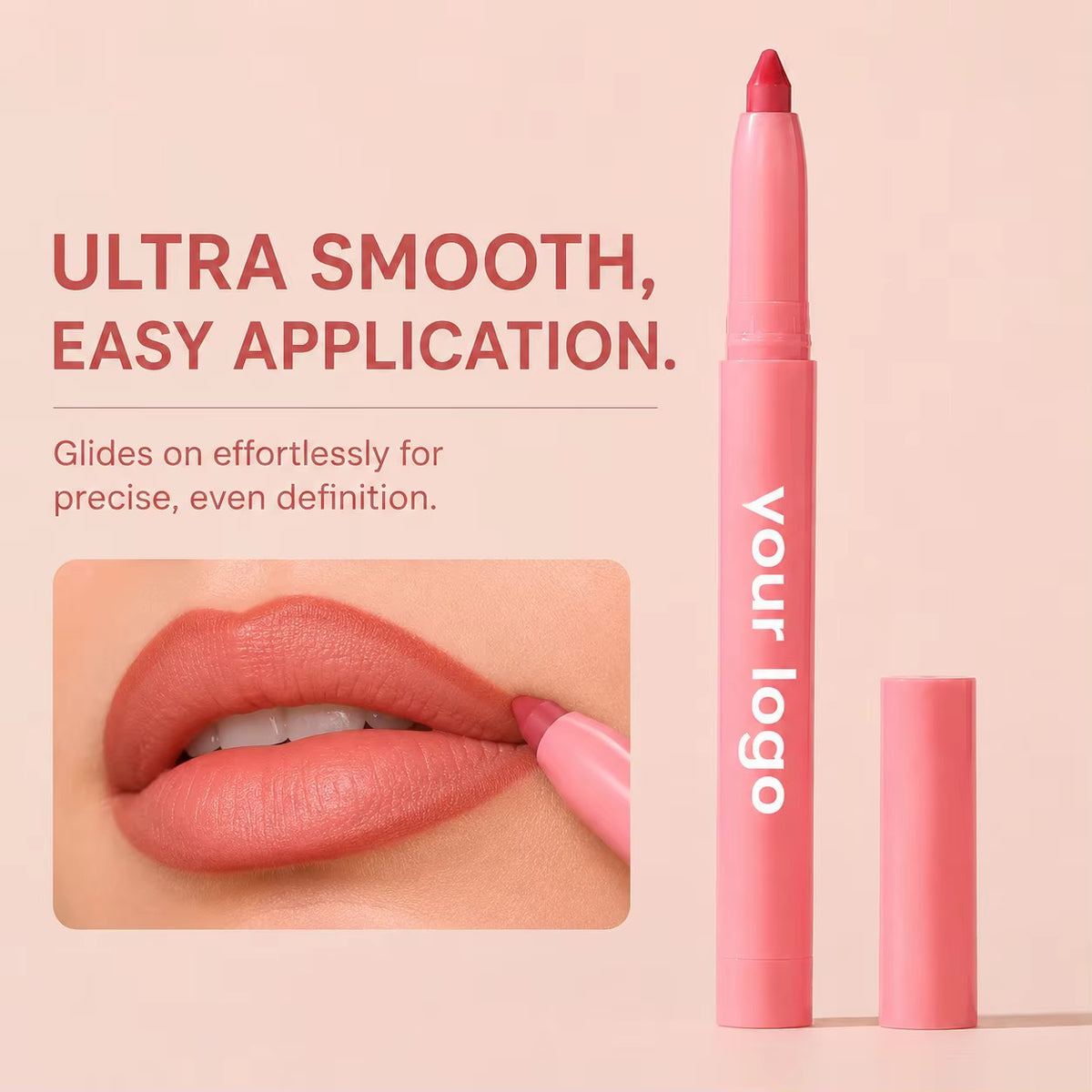 Private Label Long-Lasting Waterproof Lip Liner Pencil (Model WLP-02)