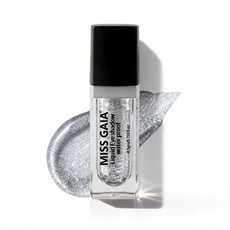 Diamond silver white holographic liquid eyeshadow. High-quality cosmetic manufacturing by OEM factory MCcosme.