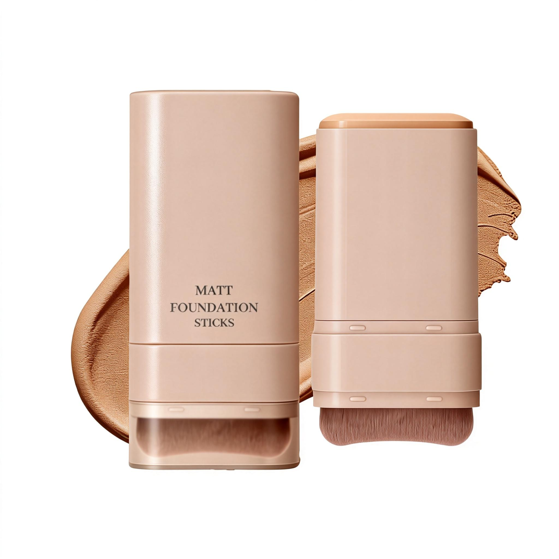 Face contouring makeup stick showing formula swatch case study by MCcosme private label.