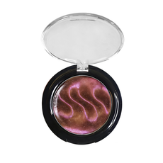 Galaxy purple shimmer lip balm in a black pot with swirl texture. Custom cosmetic formulations by MCcosme.