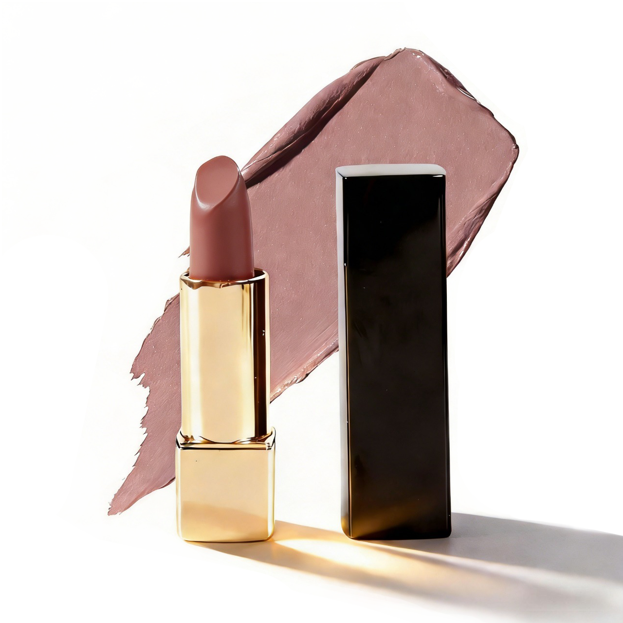 Nude beige creamy matte lipstick available for bulk manufacturing. Create your custom brand with MCcosme.