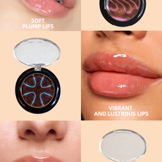 Plumping lip gloss pot before and after effect. Wholesale lip makeup solutions by OEM manufacturer MCcosme.