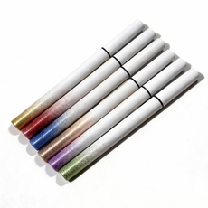 Private label colored liquid eyeliner set with waterproof shimmer finish. Custom OEM makeup manufacturing by MCcosme.