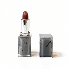 Single square lipstick tube showing black ink dots detail. Premium wholesale cosmetics by MCcosme.
