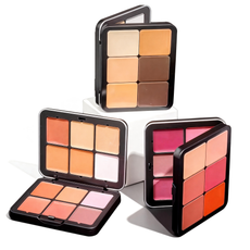 Wholesale makeup artist 6 color cream complexion palette collection direct from MCcosme factory.